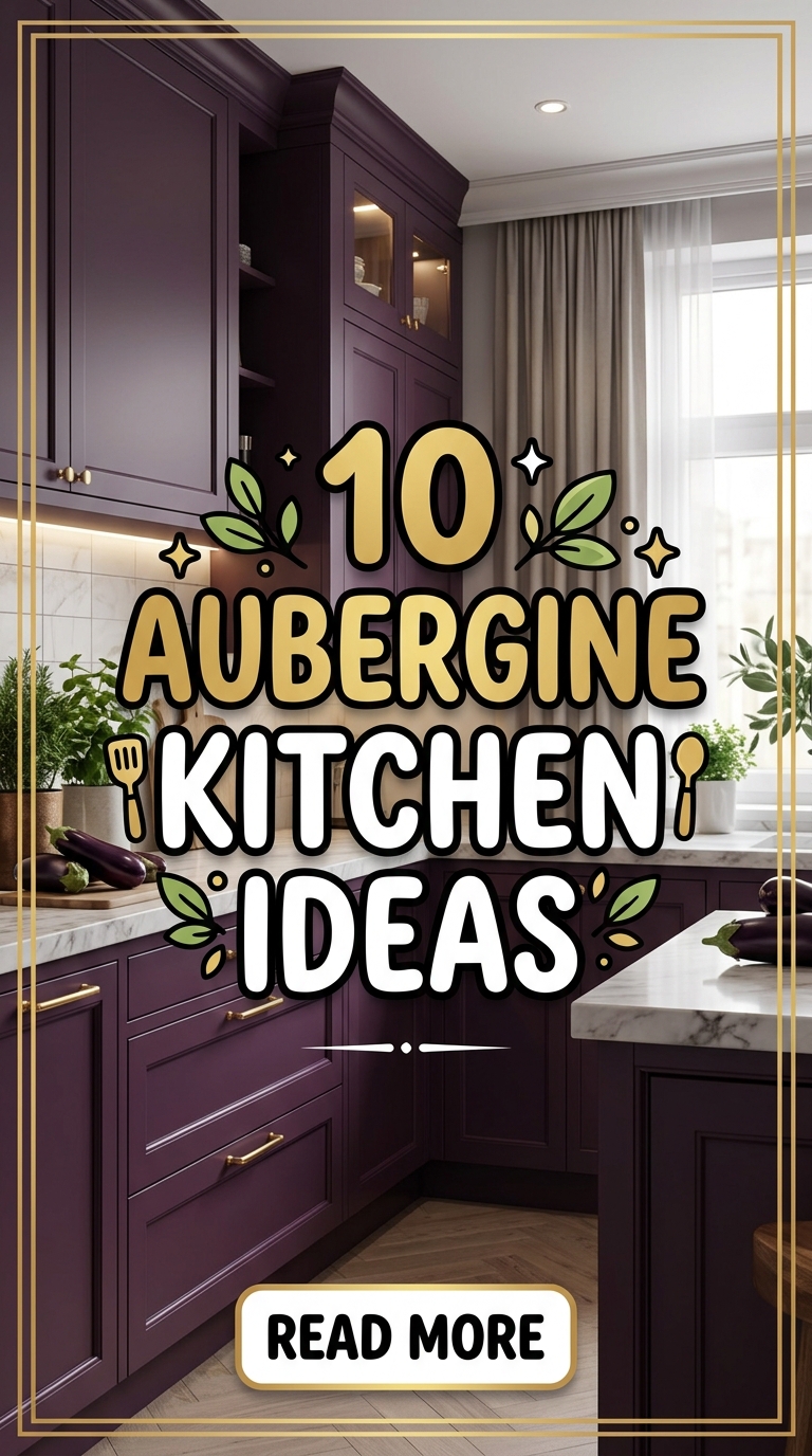 10 Aubergine Kitchen Ideas