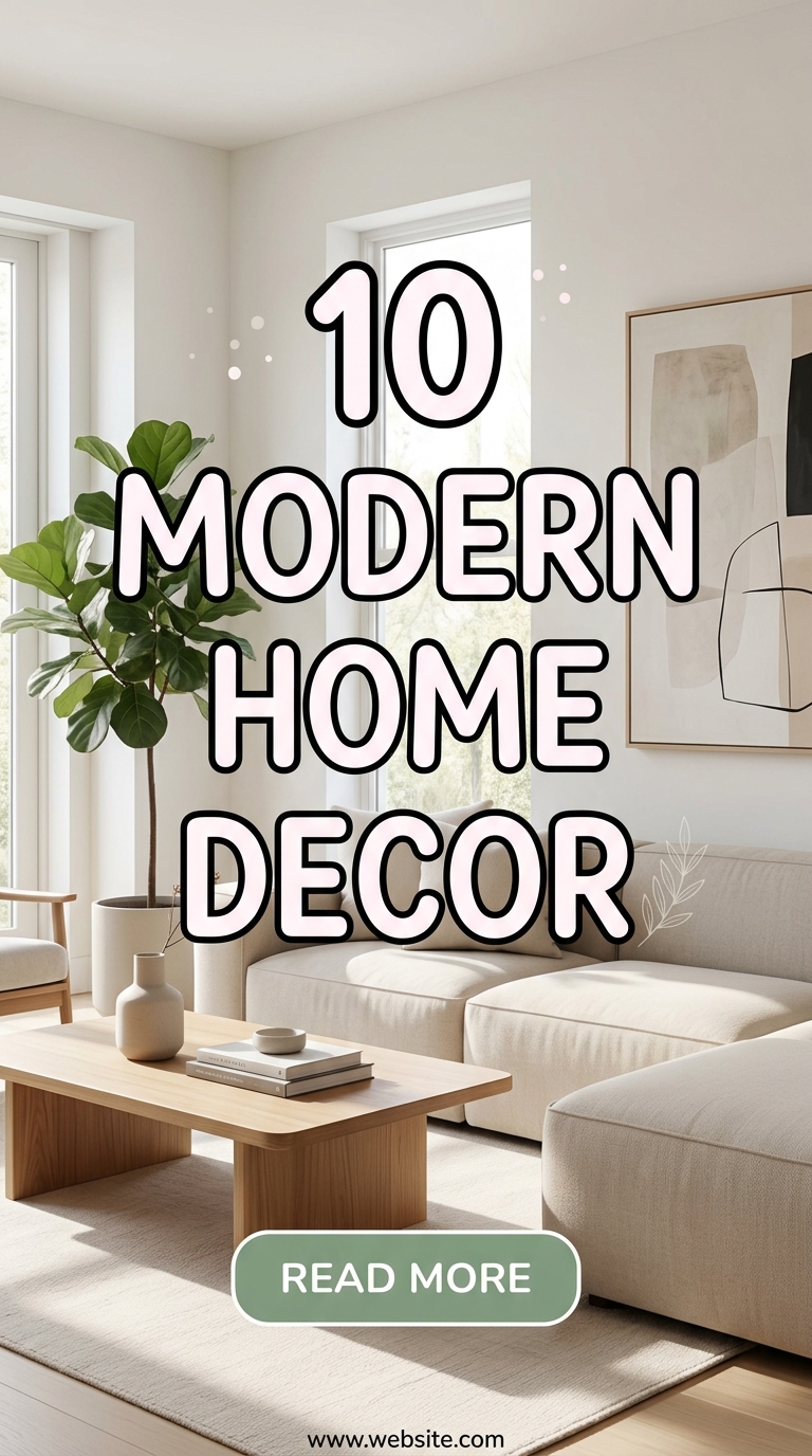 10 Modern Home Decor